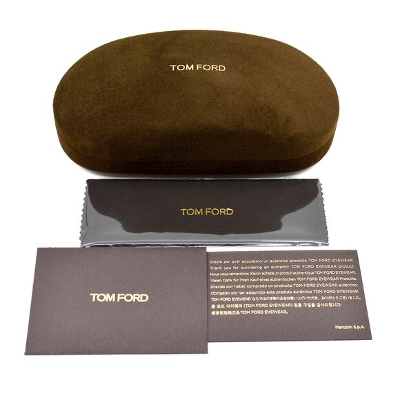 NEW TOM FORD TF5672-B 005 BLACK/HAVANA BLUE BLOCK LENS AUTHENTIC EYEGLAS… - Picture 12 of 14